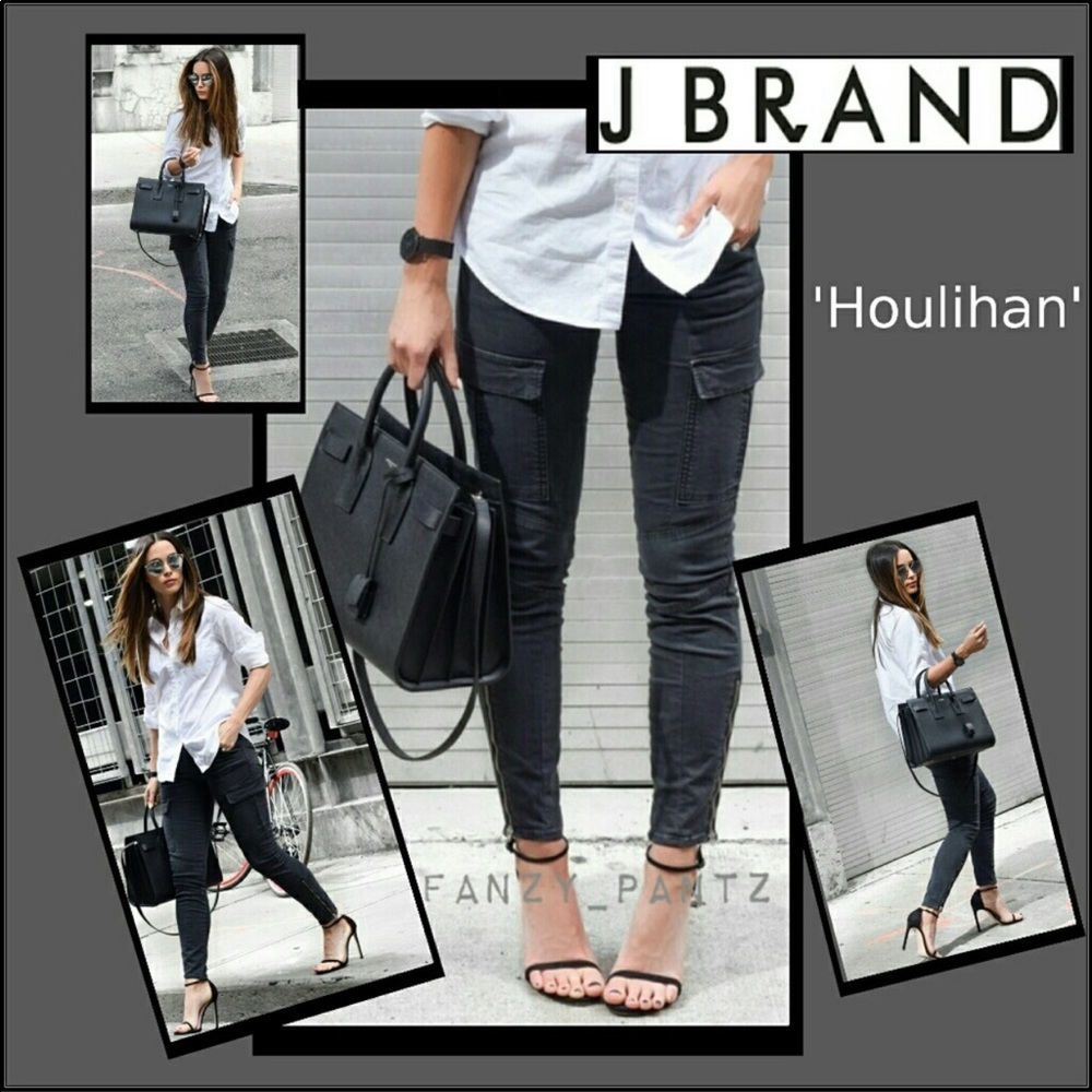J Brand Houlihan Mid-Rise Cargo Jeans Size 24